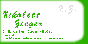 nikolett zieger business card